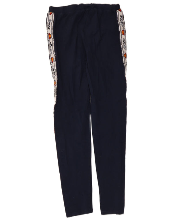 Damskie legginsy Ellesse Graphic UK 12 Średni granatowy, bawełniany blok kolorów