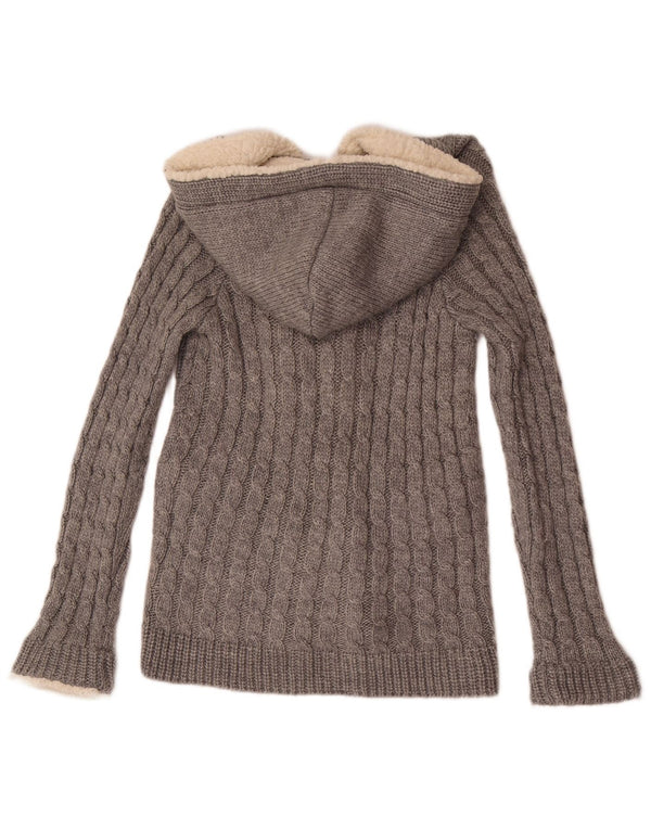 Damski sweter z kapturem Zara UK 10 Small Szary Akryl