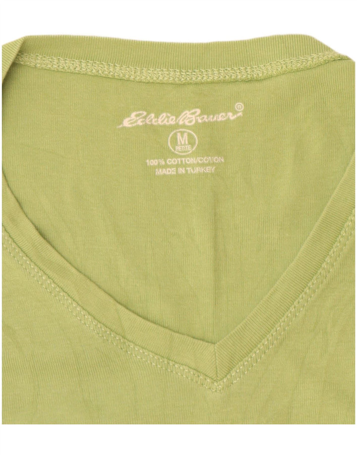 Damski top Eddie Bauer z rękawem 3/4, UK 12, średnio zielony, bawełniany