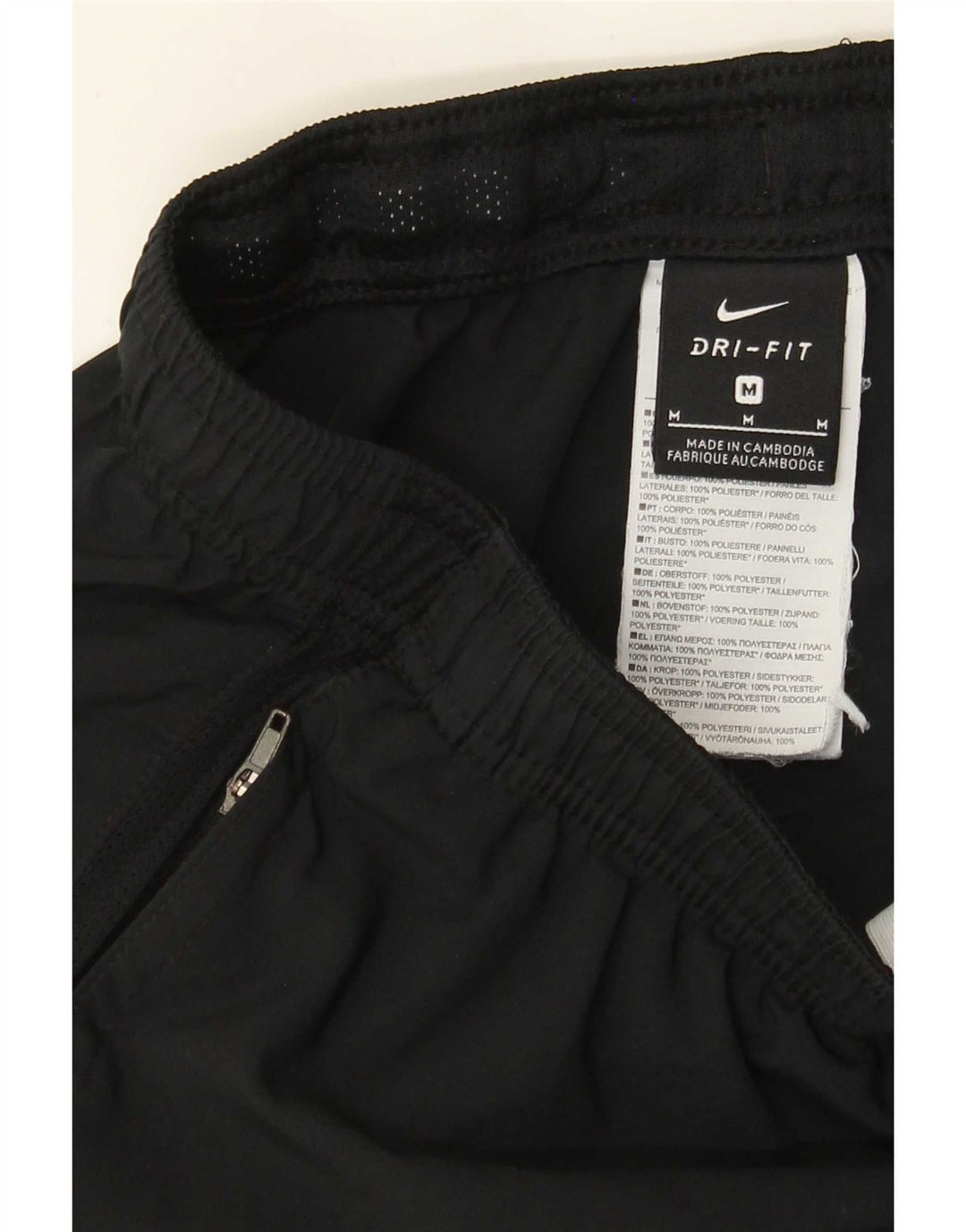 Męskie spodenki sportowe Nike Dri Fit, średni czarny poliester