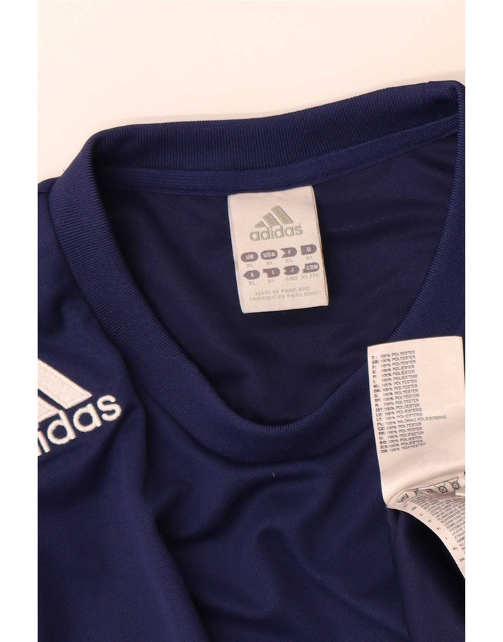 Adidas Męski T-shirt Climalite Top XL Granatowy Poliester