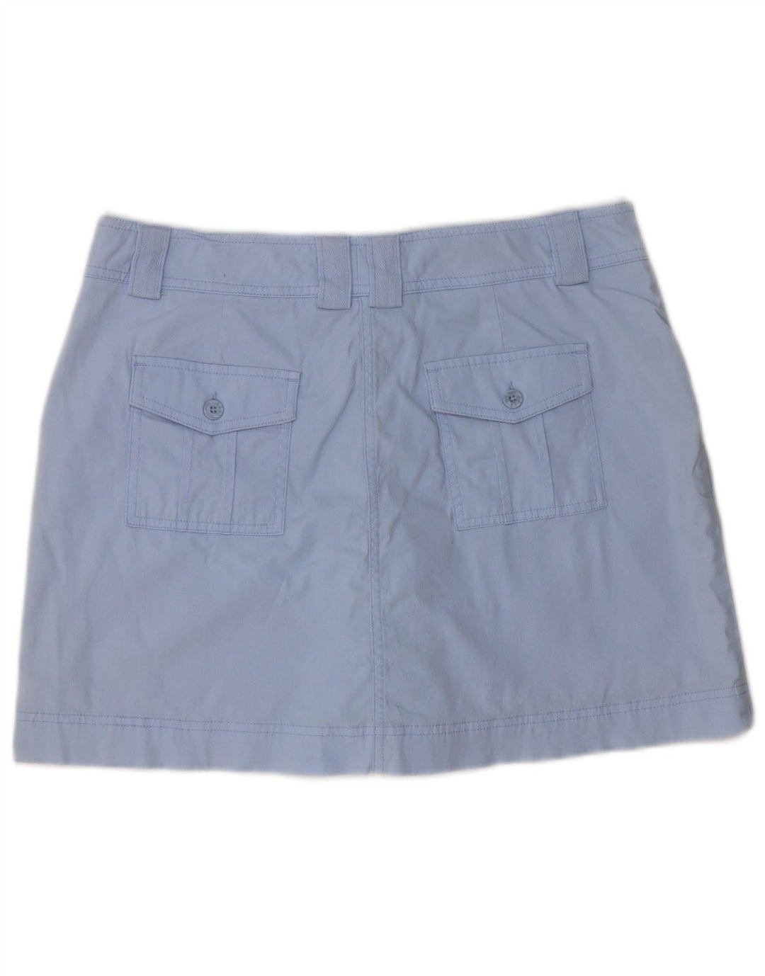 DOCKERS Damska mini spódniczka US 6 Medium W34 Niebieska bawełna