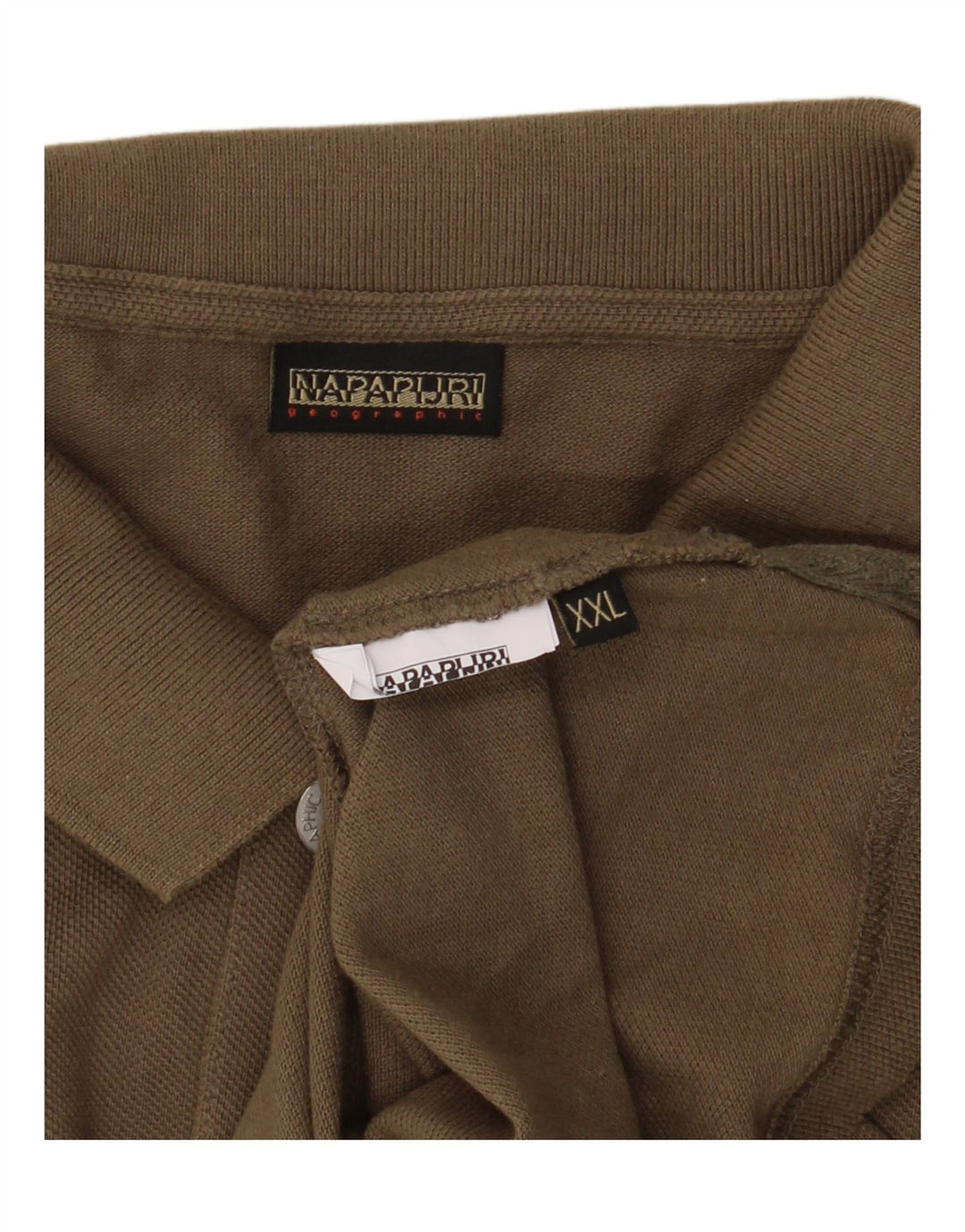 Męska koszulka polo Napapijri 2XL khaki