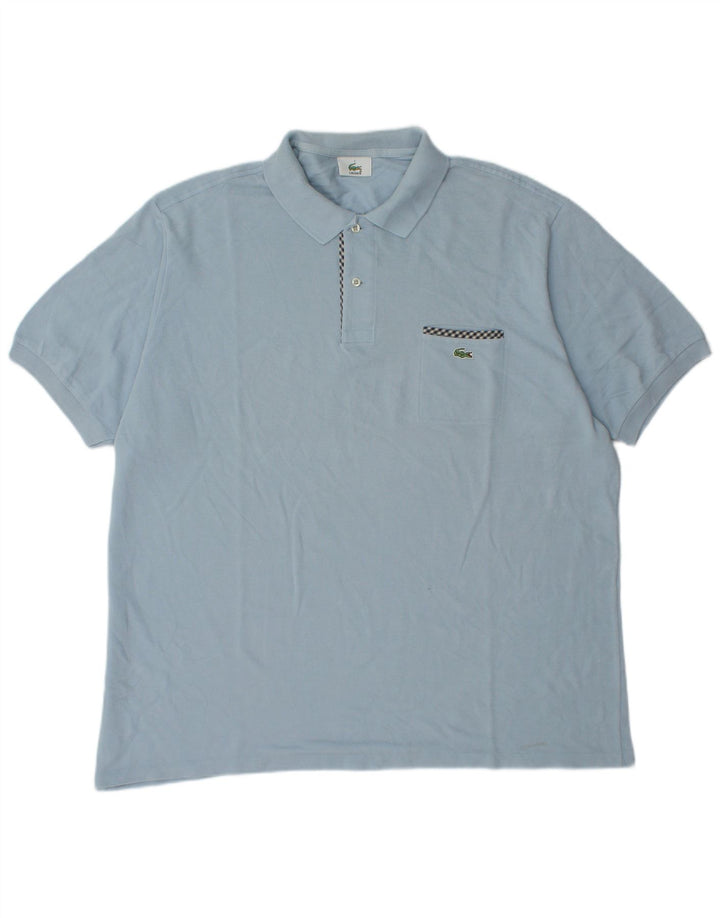 Męska koszulka polo Lacoste, rozmiar 7, 2XL, niebieska, bawełniana