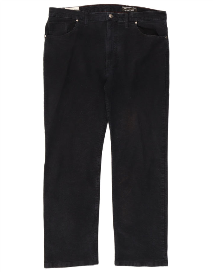 Męskie spodnie casual Marks & Spencer Blue Harbor W38 L29 granatowe