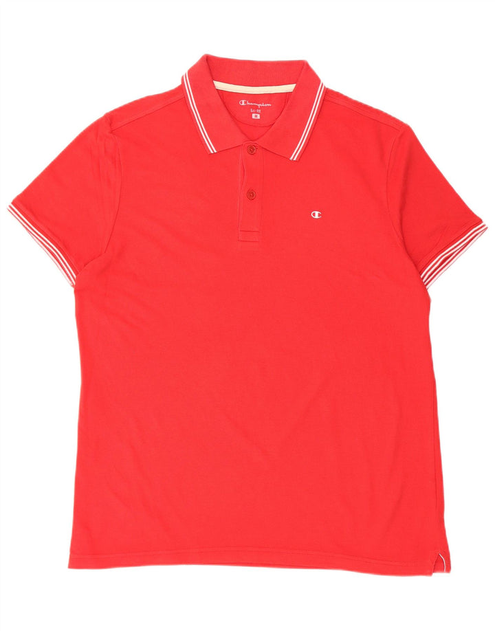 Męska koszulka polo CHAMPION Easy Fit w kolorze średnio czerwonym