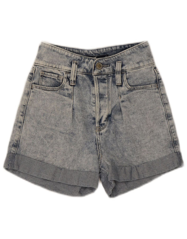 Damskie spodenki jeansowe z wysokim stanem Hollister US 00 2XS W23 Niebieskie