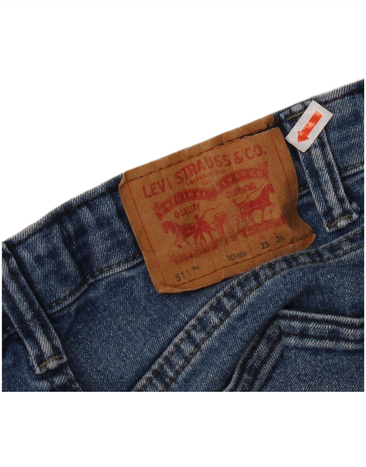 Dżinsy chłopięce LEVI'S 511 Slim 9-10 lat W25 L26 Niebieska bawełna
