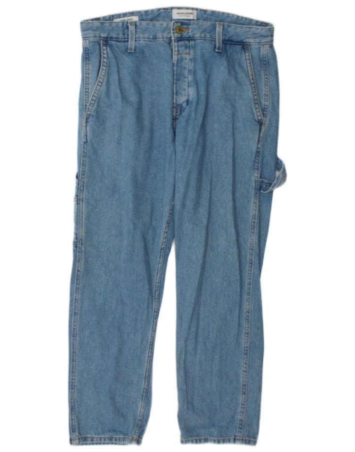 Damskie jeansy Jack & Jones Cargo Straight W34 L30 Niebieskie, bawełniane