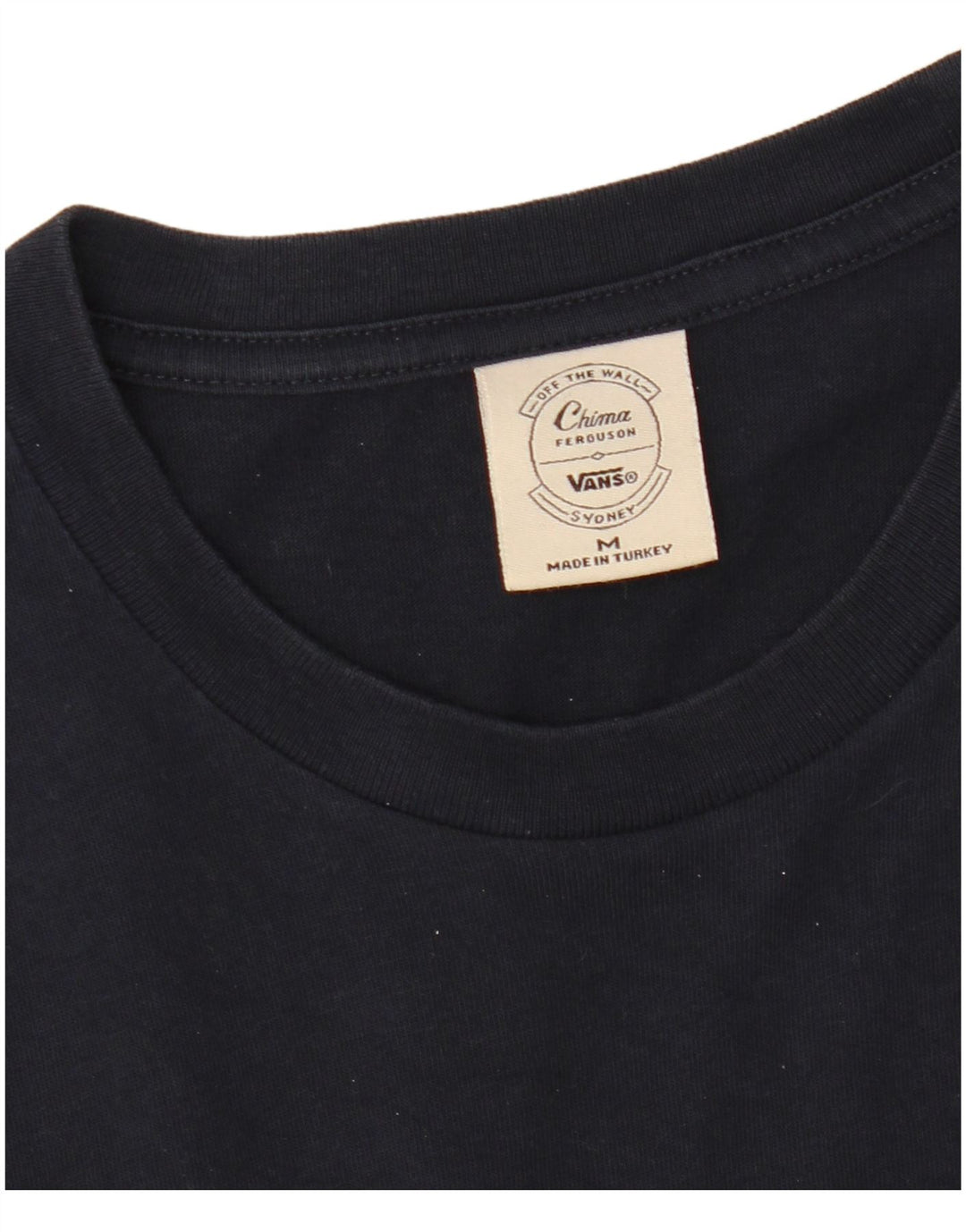 Męski T-shirt z grafiką Vans, średni, granatowy, bawełniany