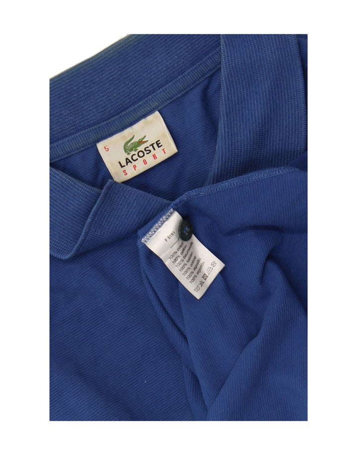 LACOSTE Mens Polo Shirt Size 5 Large Blue Cotton Vintage Lacoste and Second-Hand Lacoste from Messina Hembry 