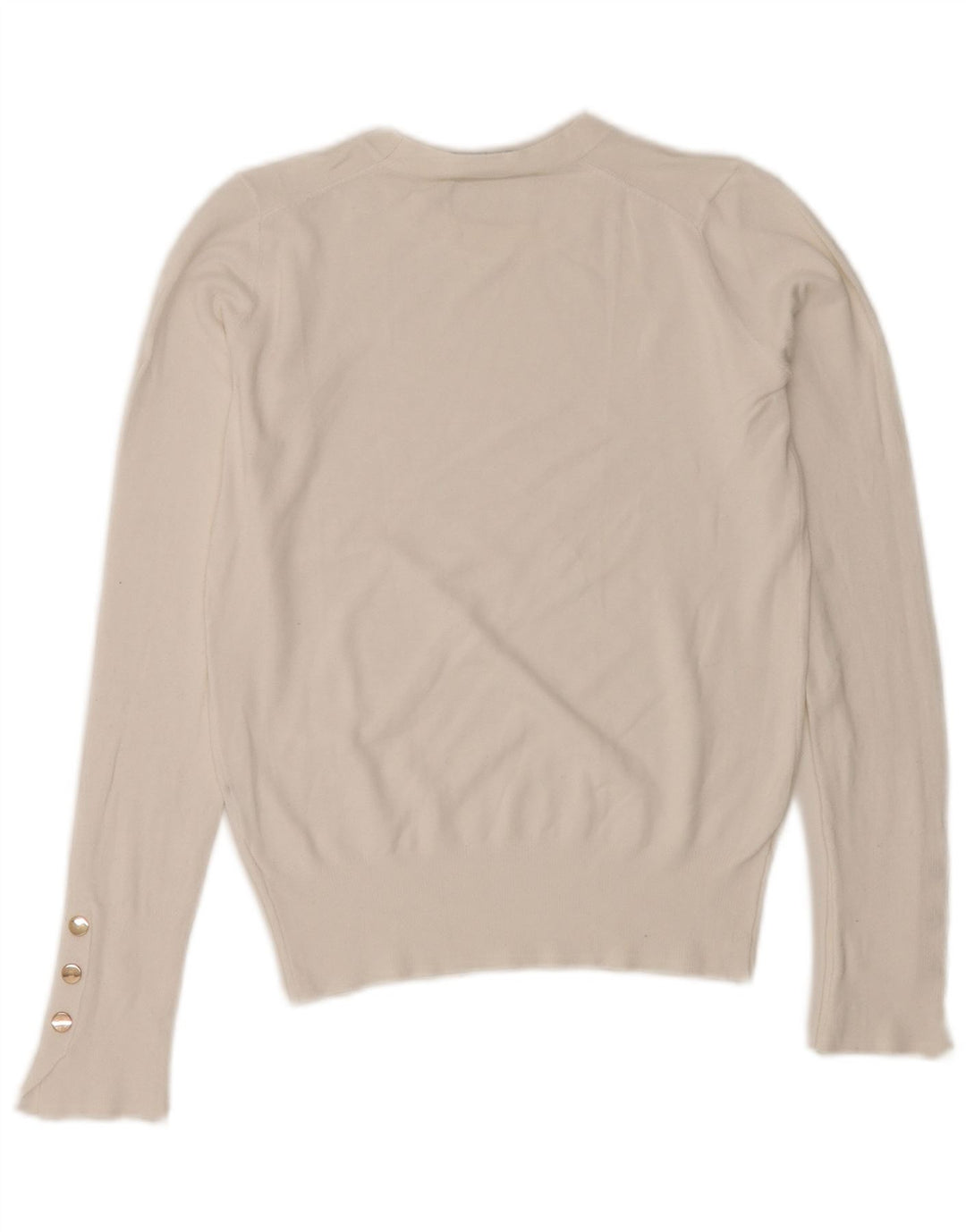 Sweter damski Zara z okrągłym dekoltem, UK 10, mały, biały