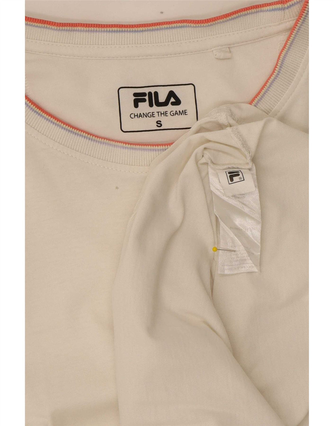 T-shirt męski Fila Top, mały, bawełniany w białe paski