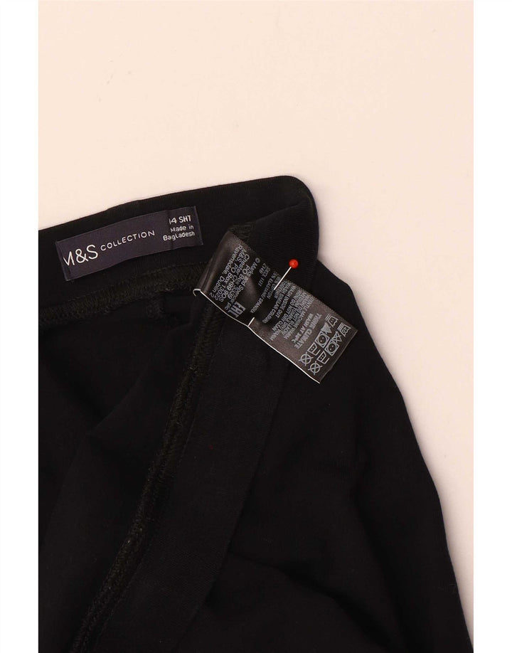 Legginsy damskie Marks & Spencer UK 14, duże, czarne, bawełniane
