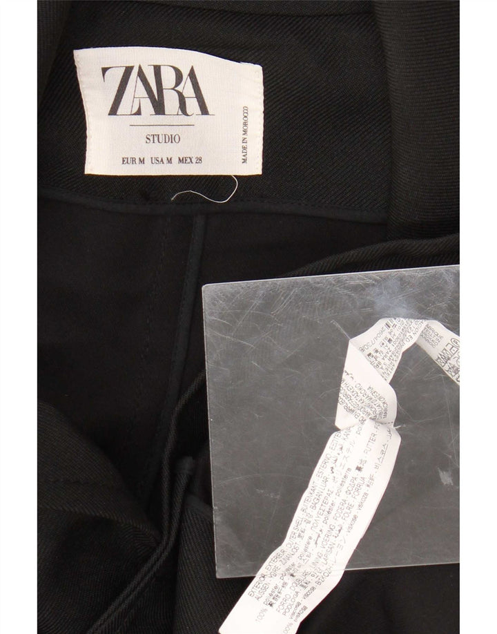 Zara Damska marynarka oversize zapinana na 2 guziki UK 14 Średni czarny poliester