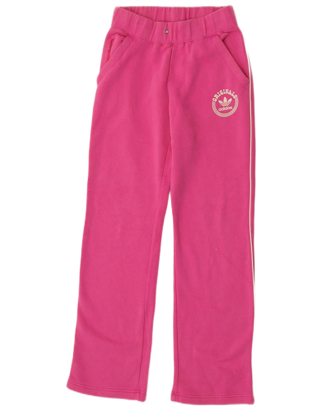 Damskie spodnie dresowe Adidas EU 34 Małe, różowe, bawełniane