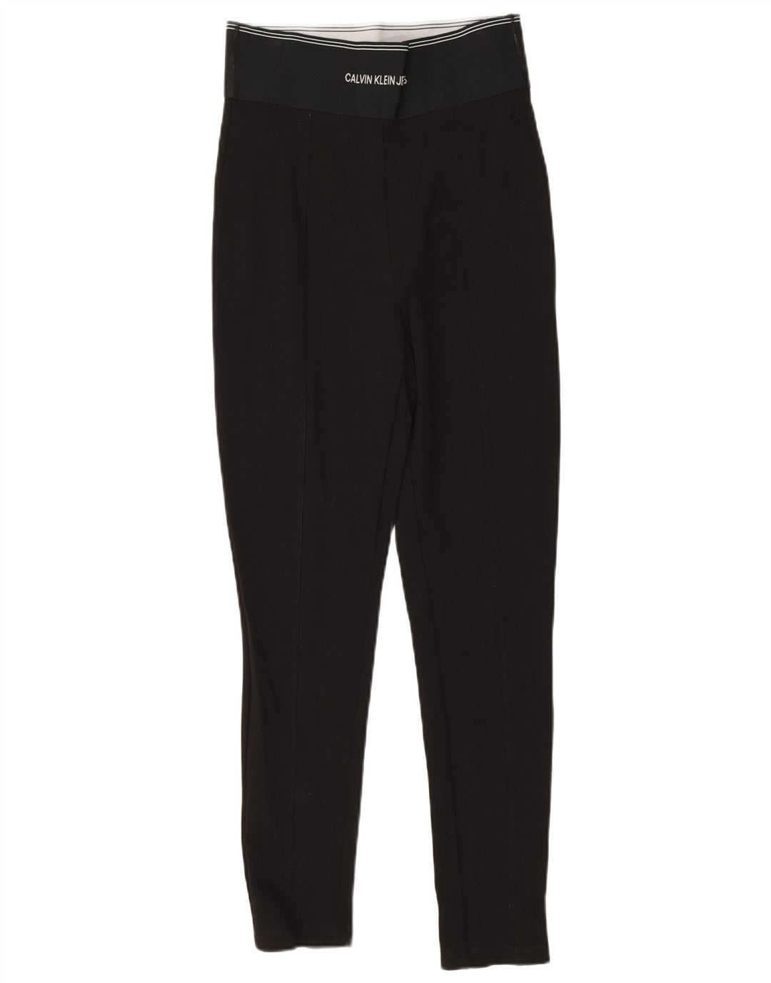 Damskie legginsy Calvin Klein Graphic UK 8 Small, czarna wiskoza