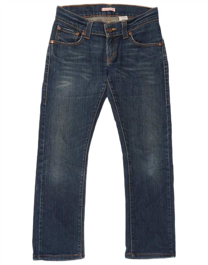 Męskie jeansy proste Levi's z limitowanej edycji, średnie W30 L28, niebieskie, bawełniane