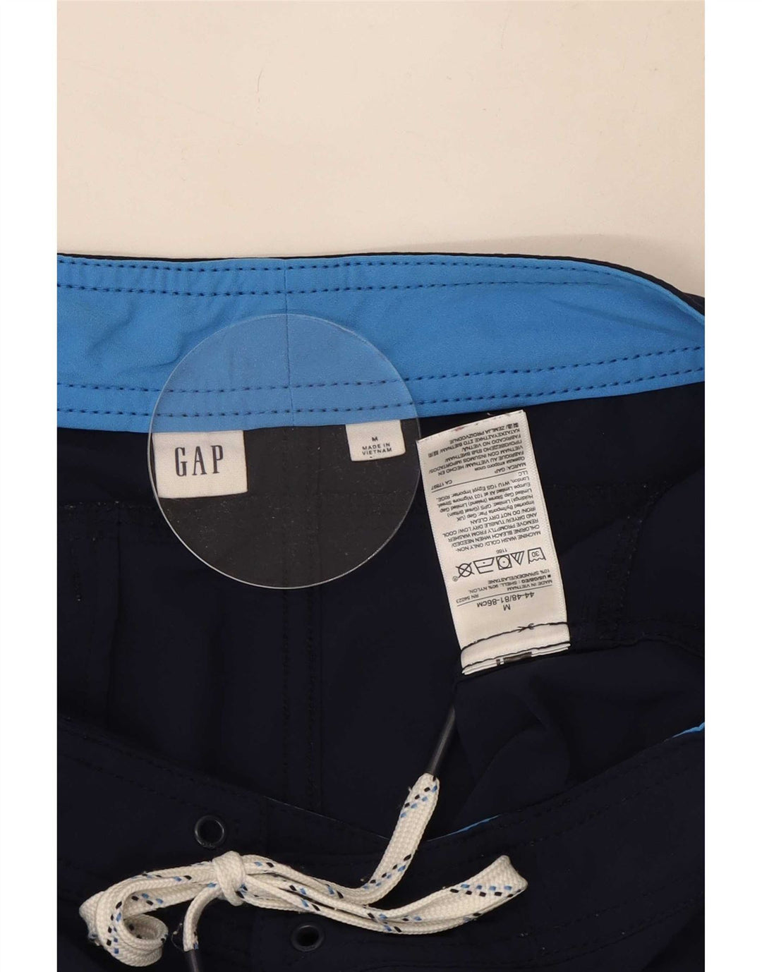 Męskie spodenki kąpielowe Gap, średni granatowy nylon