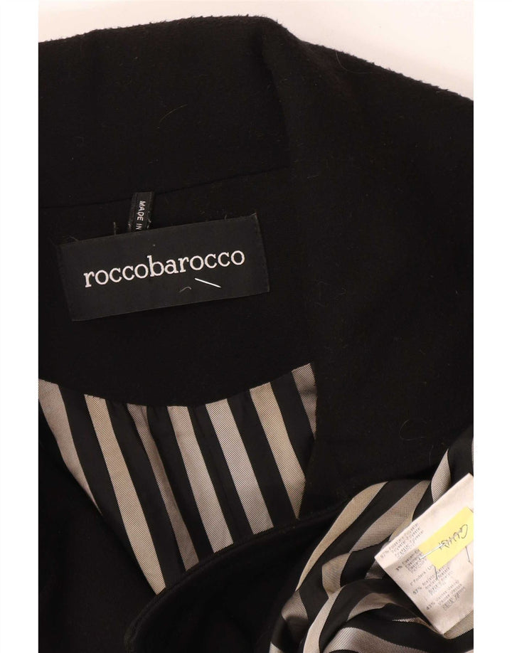 Płaszcz damski Roccobarocco IT 48 XL, czarny poliester