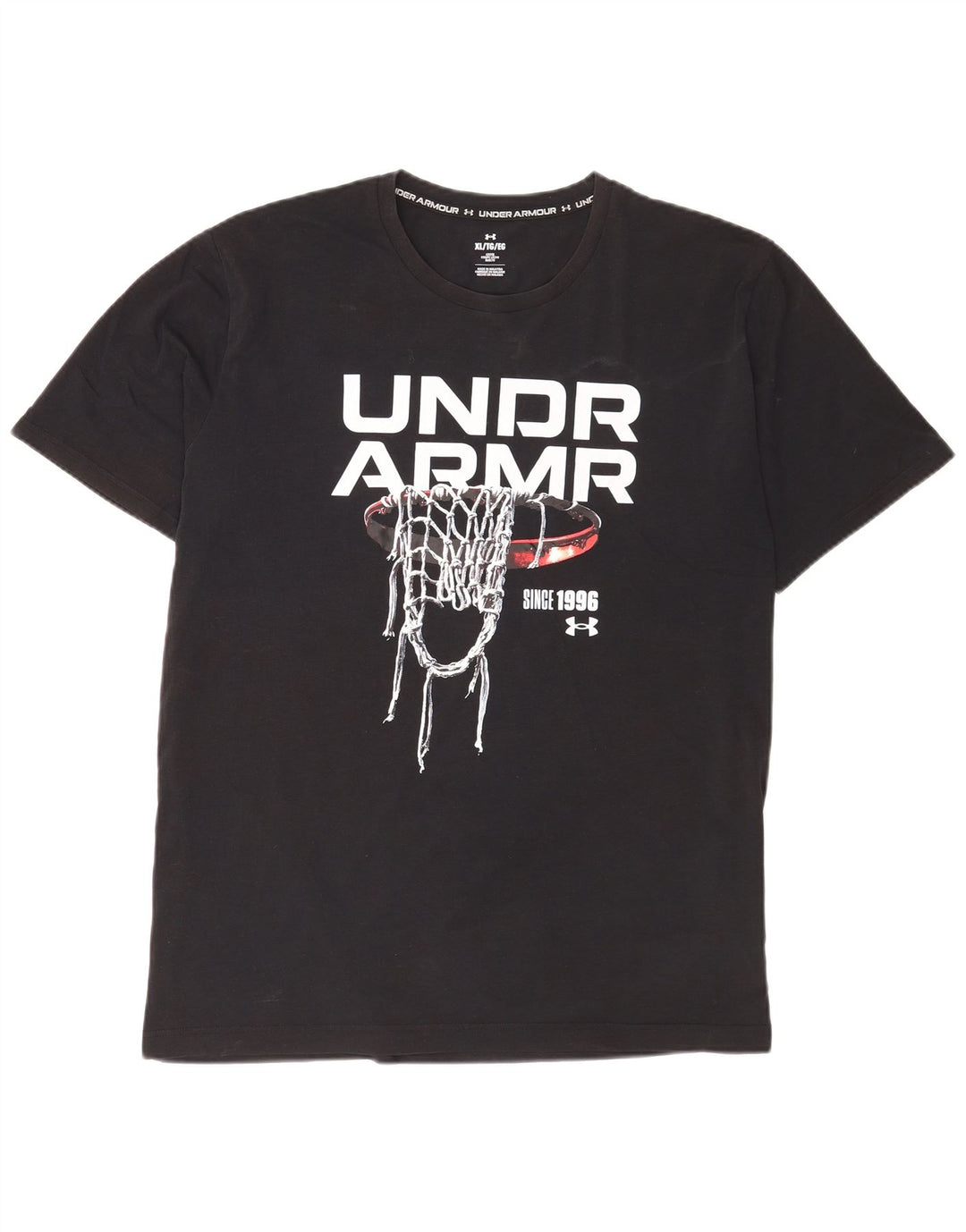 Męska koszulka z grafiką Under Armour XL, czarna, bawełniana
