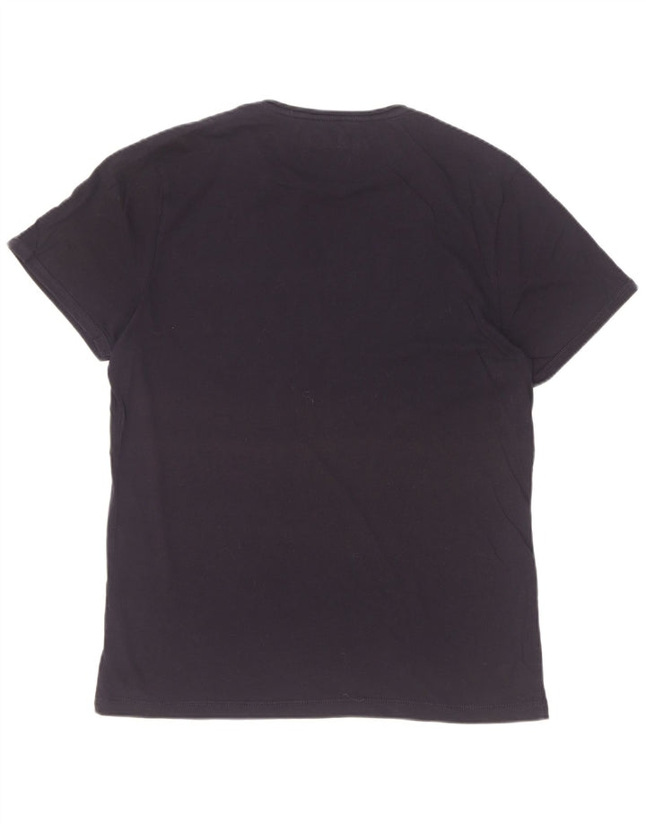 Męski T-shirt z grafiką Napapijri, duży, granatowy