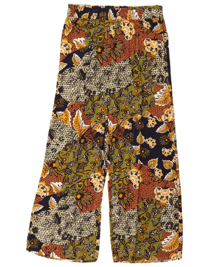 Spodnie damskie Esprit UK 12 Medium W30 L30 Wielokolorowa wiskoza w kwiaty