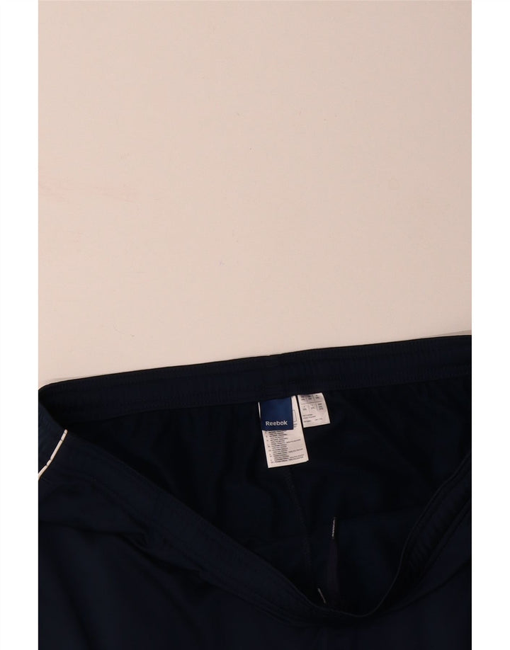 REEBOK Mens Tracksuit Trousers 2XL  Navy Blue Polyester