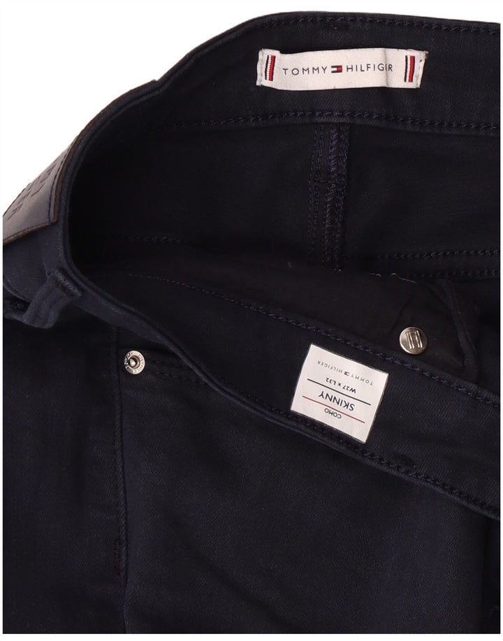 Damskie dżinsy rurki Tommy Hilfiger Como W27 L30 Granatowa bawełna