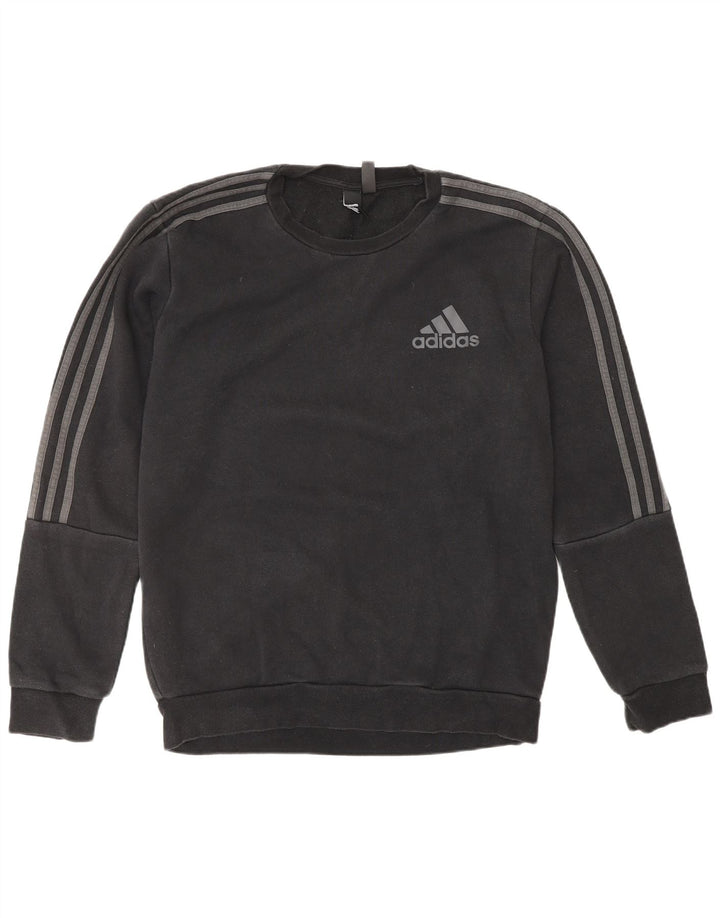 Męska bluza ADIDAS Sweter, średnia czarna, bawełniana