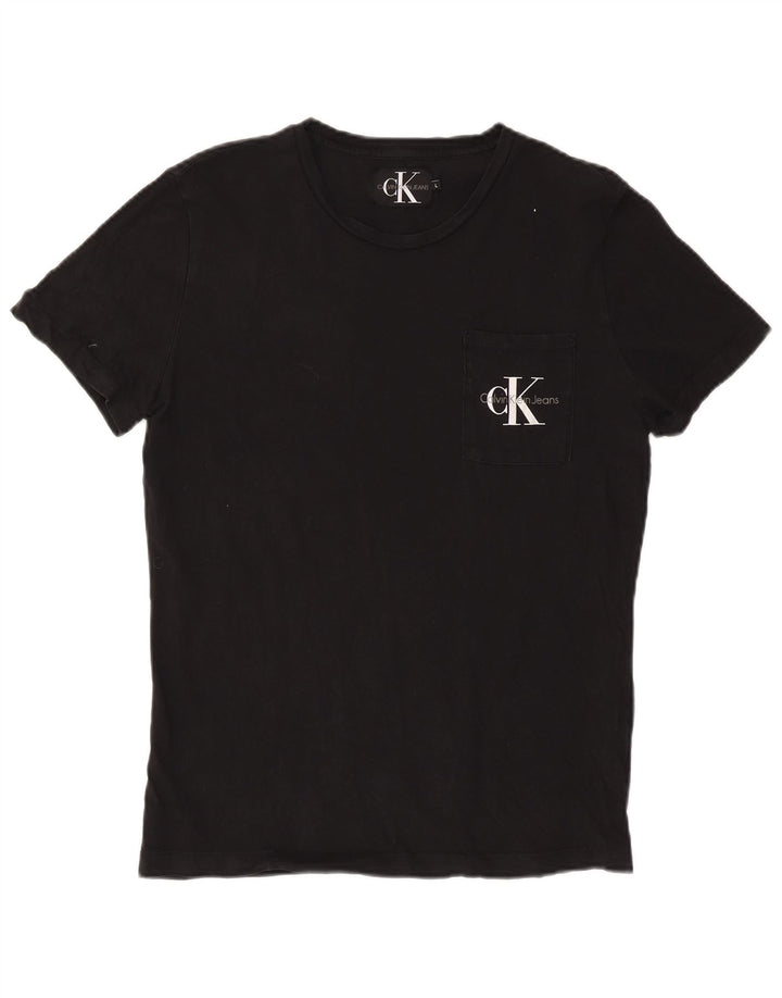 Męski T-shirt CALVIN KLEIN JEANS, duży, czarny