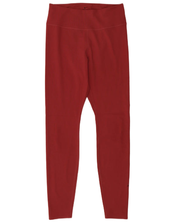 Legginsy damskie Nike UK 12, średni bordowy poliester