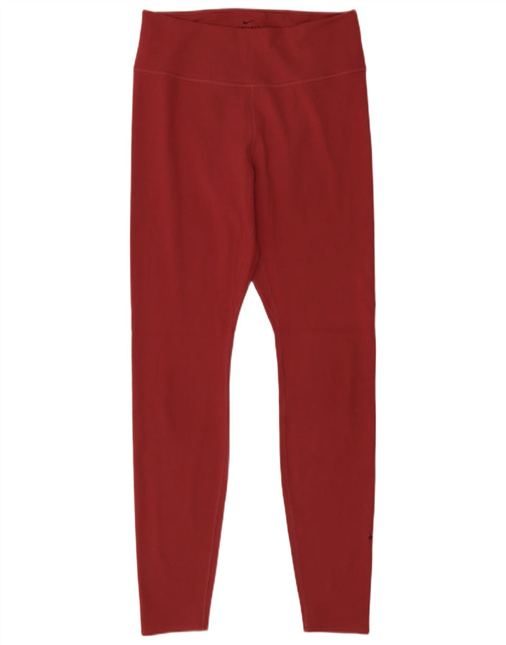 Legginsy damskie Nike UK 12, średni bordowy poliester