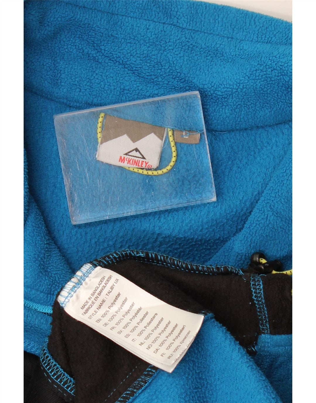 Damska kurtka polarowa MCKINLEY UK 16, duży, niebieski, poliester z blokami kolorów