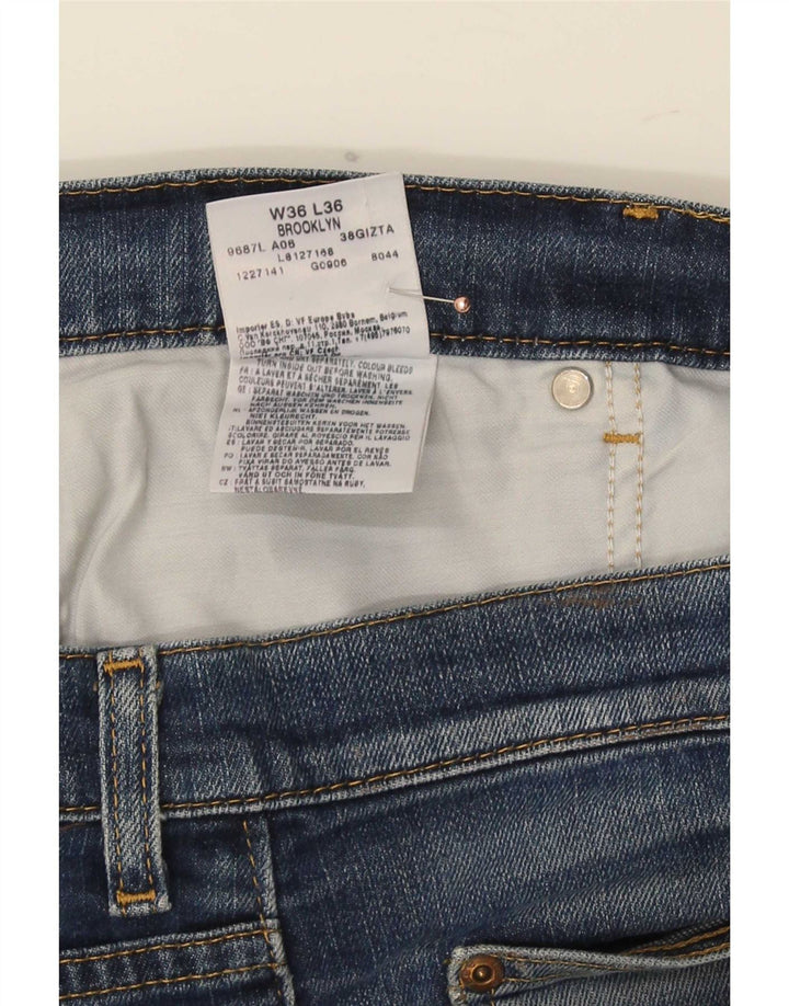 Męskie jeansy Lee Brooklyn Straight W36 L28 Niebieskie bawełniane