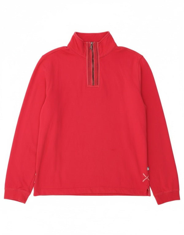 Damska bluza z zamkiem White Stuff UK 12, średnia różowa bawełna