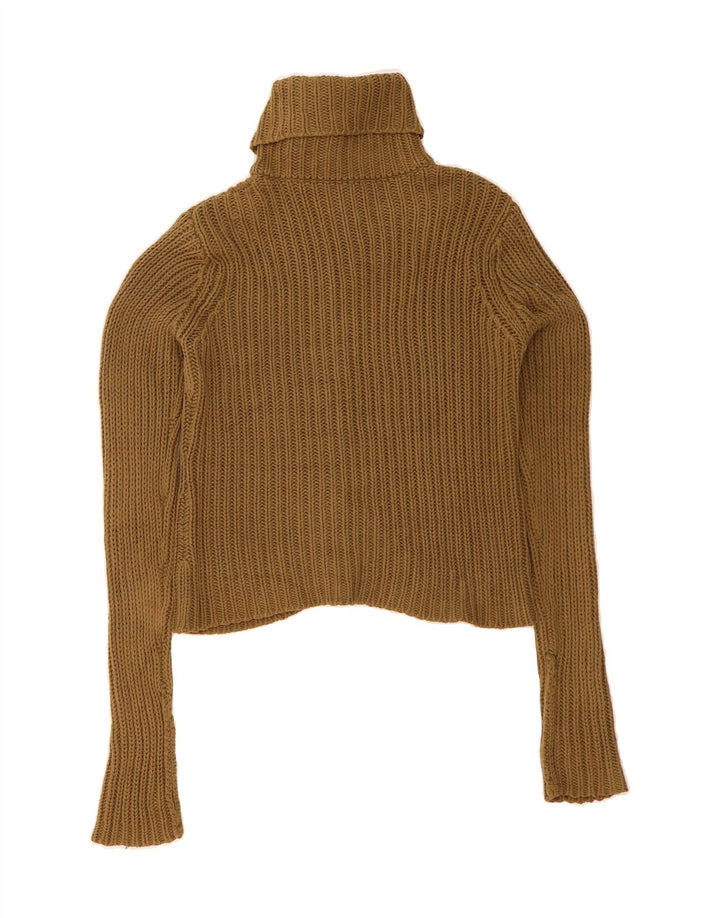 J. CREW Womens Cardigan Sweater UK 14 Medium Khaki Cotton Vintage J. Crew and Second-Hand J. Crew from Messina Hembry 