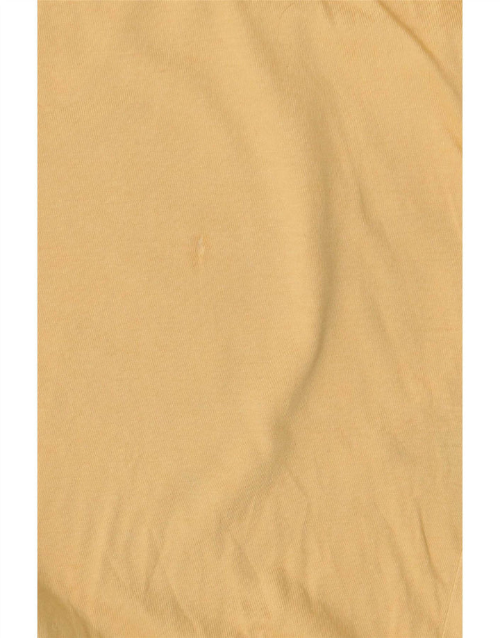 Męski T-shirt Vans Custom Fit z grafiką, duży, żółty, bawełniany