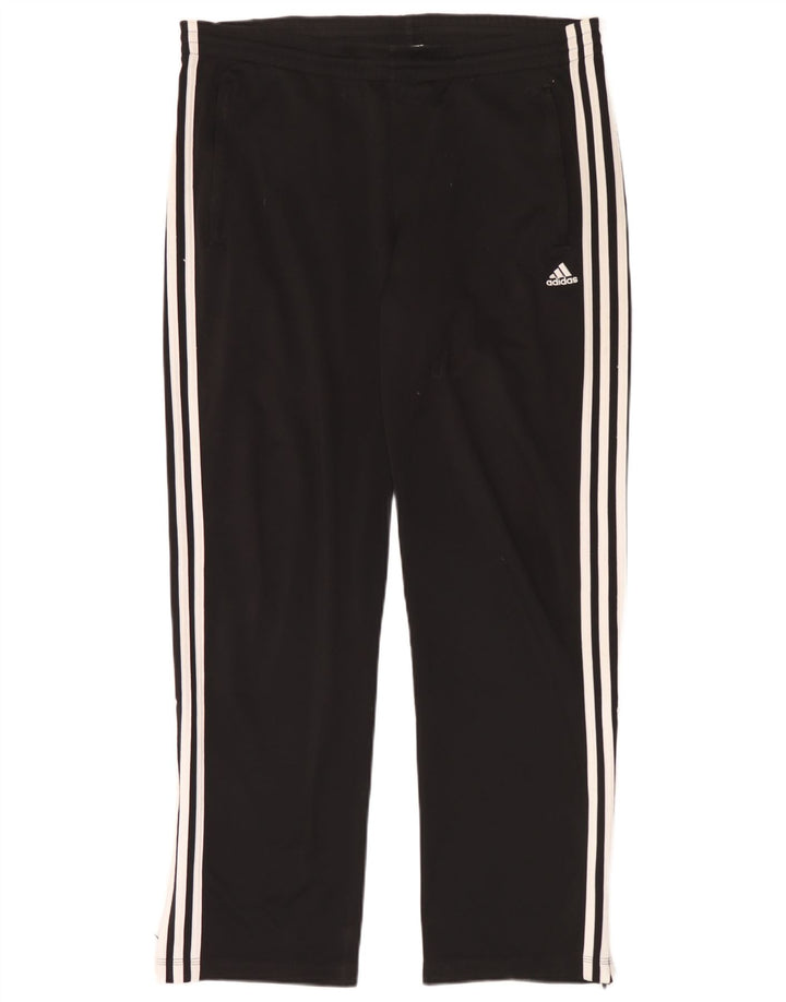 Męskie spodnie dresowe Adidas UK 40/42 Średni czarny poliester