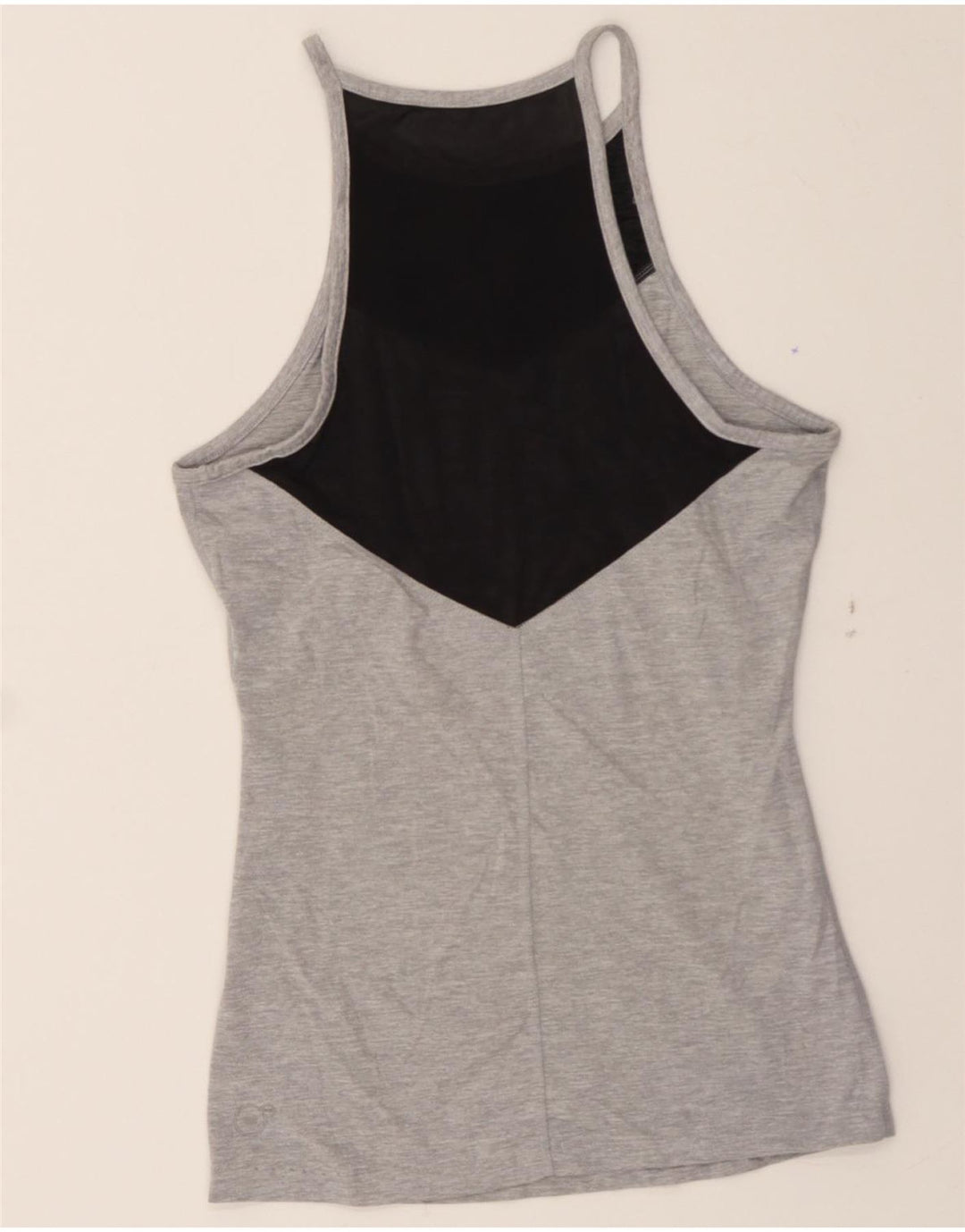 PUMA Womens Vest Top UK 10 Small Grey Colourblock Vintage Puma and Second-Hand Puma from Messina Hembry 