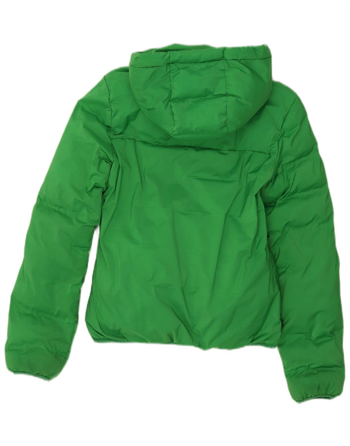 Damska ocieplana kurtka z kapturem Superdry UK 8, mała, zielona, poliestrowa