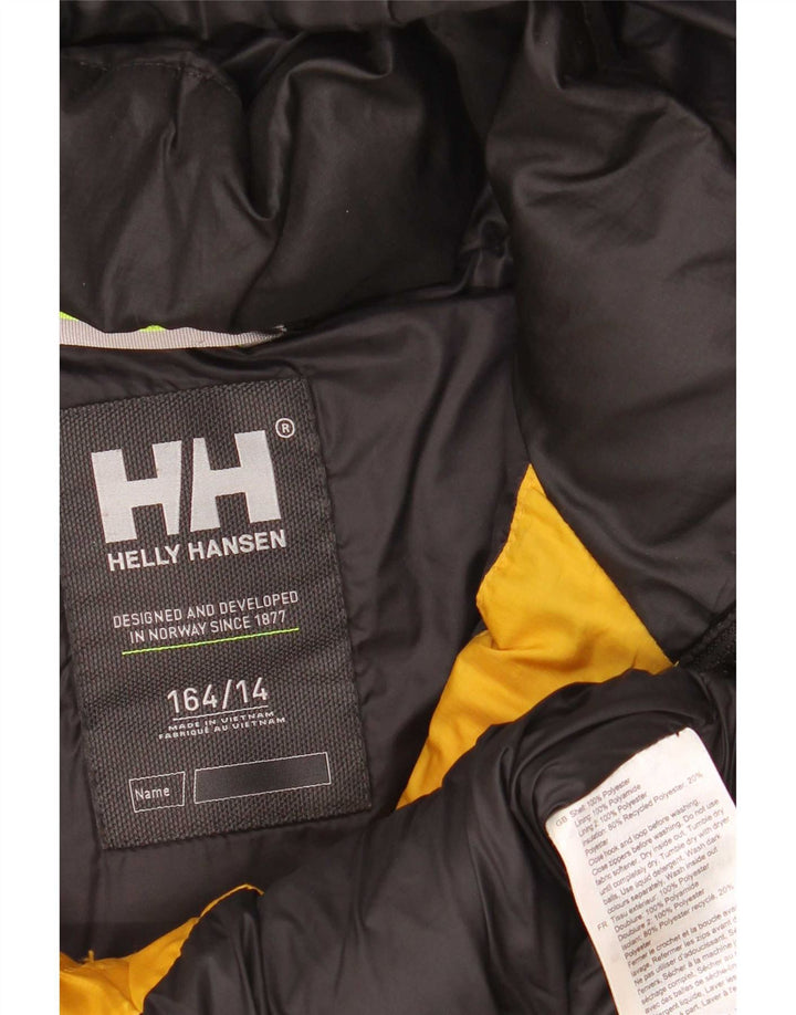 Kurtka chłopięca Helly Hansen z kapturem, wyściełana, 13-14 lat, w kolorze żółtym