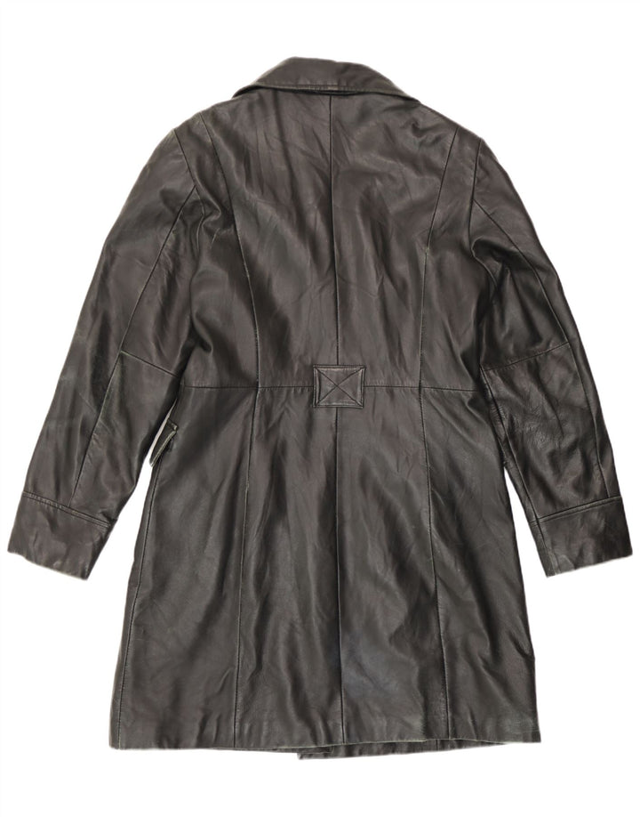 Conbipel damski płaszcz skórzany IT 48 XL czarna skóra