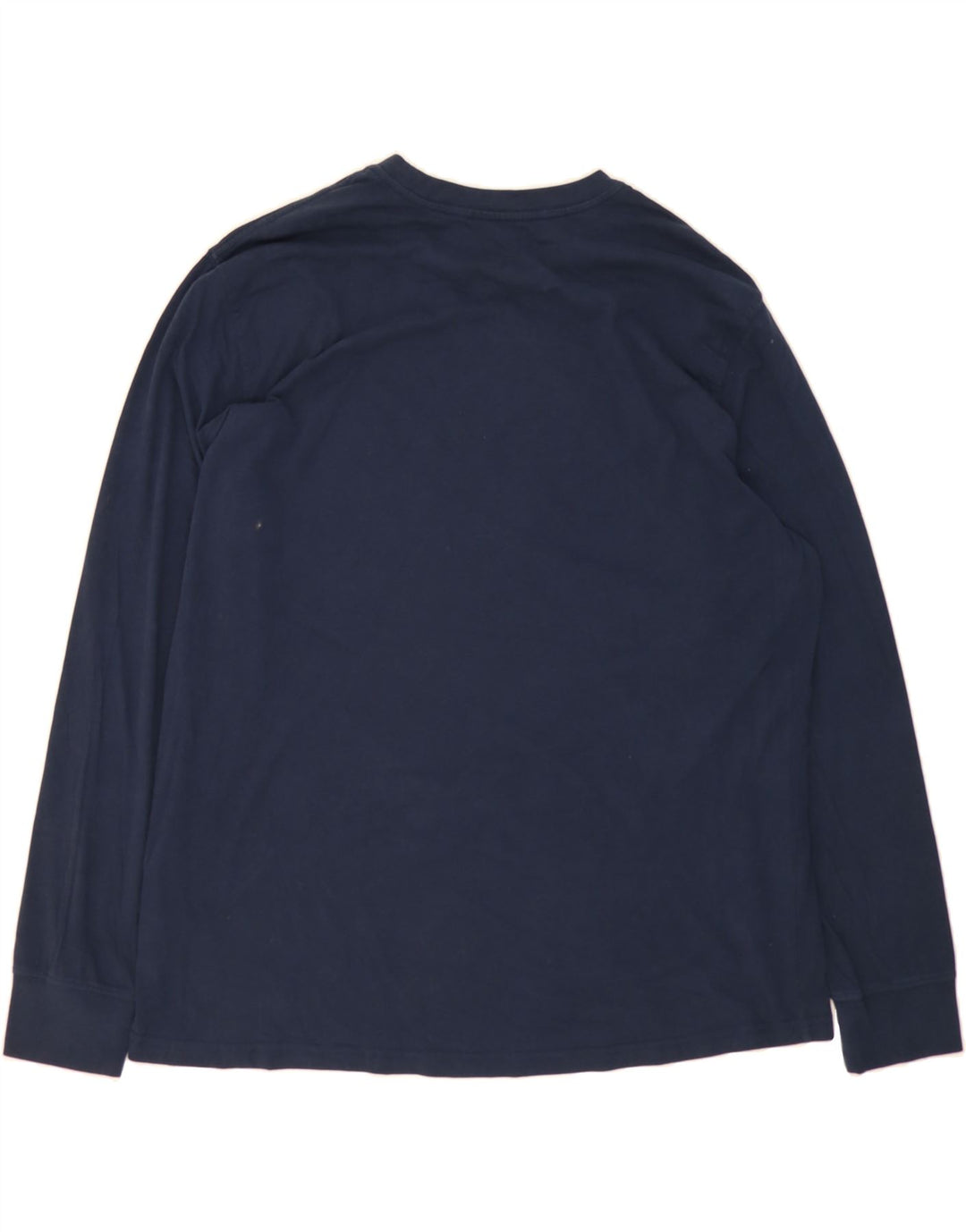 EDDIE BAUER Mens Top Long Sleeve 2XL Navy Blue Cotton Vintage Eddie Bauer and Second-Hand Eddie Bauer from Messina Hembry 