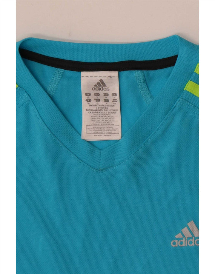 Damska koszulka Adidas Top UK 10 Small Blue Polyester