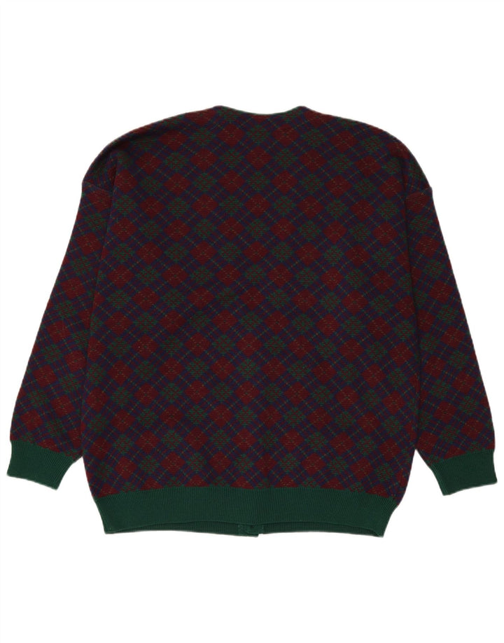 Sweter męski Stefanel, średni granatowy Fair Isle