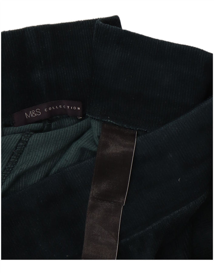 Legginsy damskie Marks & Spencer welurowe UK 16, duże, zielone