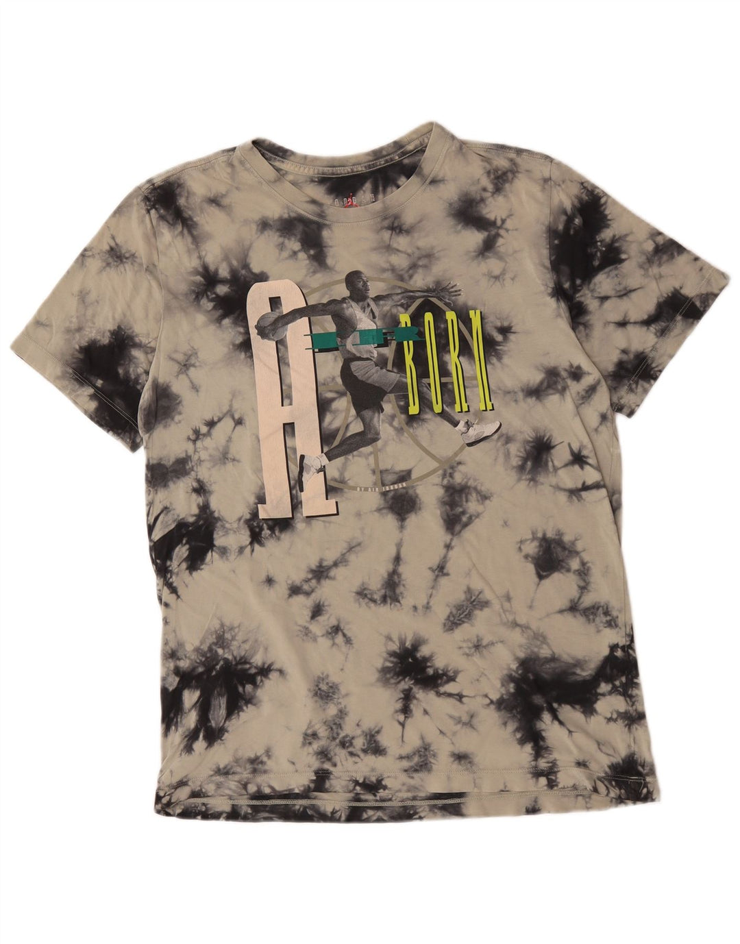 Męski T-shirt z grafiką Jordan, średni niebieski Tie Dye