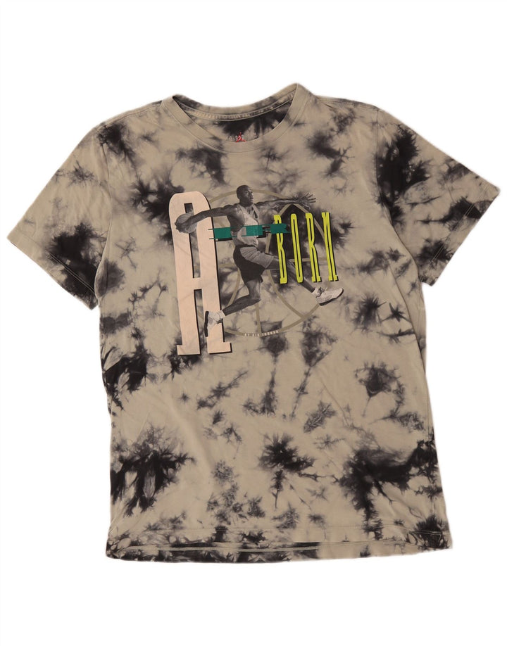 Męski T-shirt z grafiką Jordan, średni niebieski Tie Dye