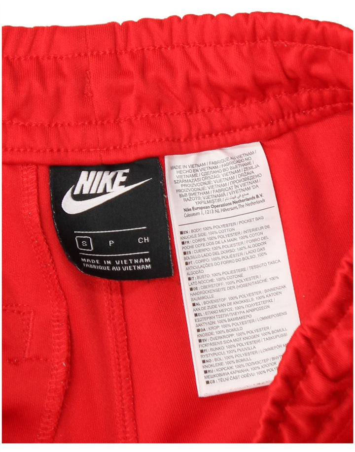 Męskie spodnie dresowe Nike, małe, czerwone, poliestrowe bloki kolorów